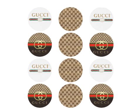 gucci cupcake toppers.